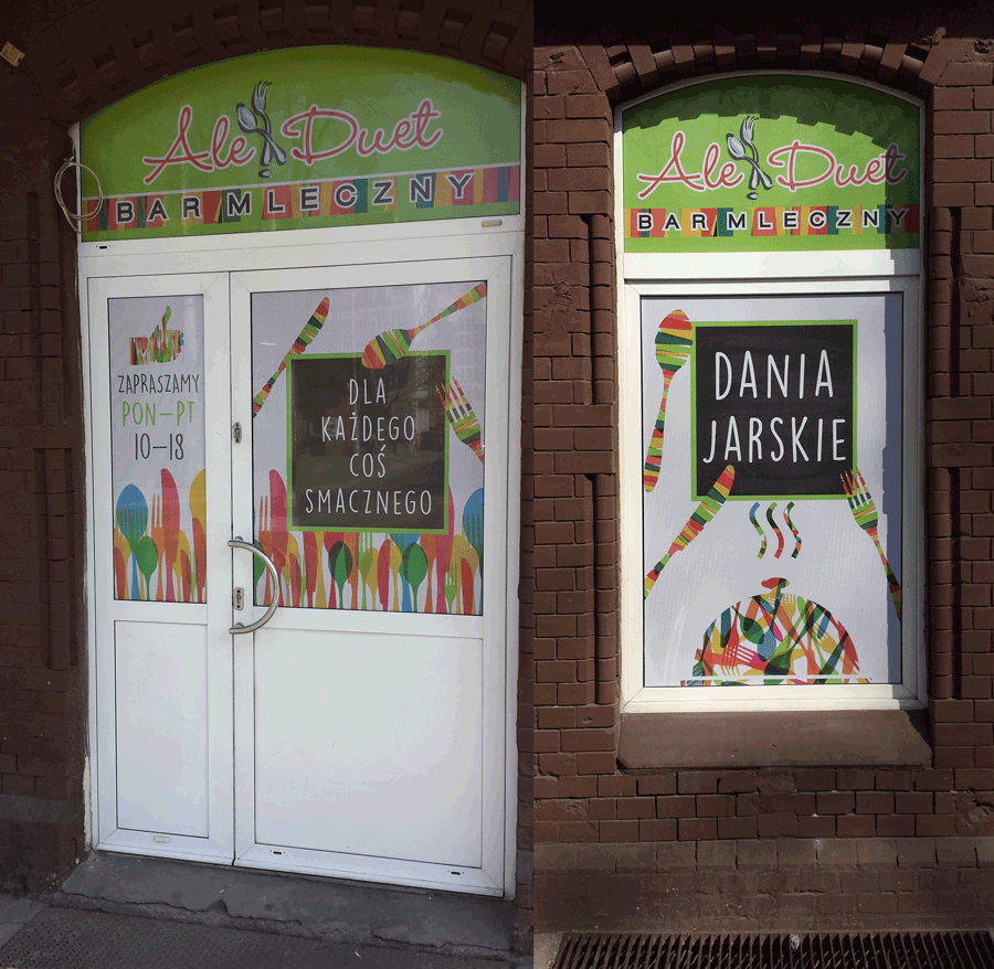 oklejanie witryn Wroclaw owv