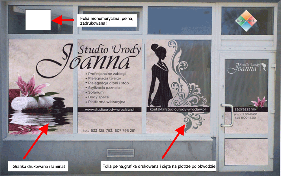 oklejanie witryn Wrocław