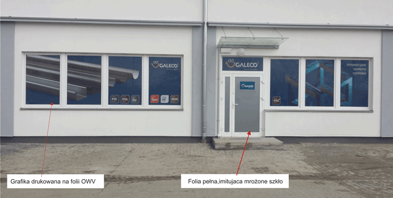 oklejanie witryn wroclaw Galeco